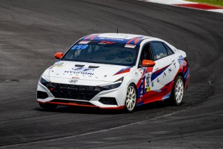 #98 Hyundai Elenta N-Line of Branyon Tiner, BRYAN HERTA AUTOSPORT W/ CURB-AGAJANIAN, TC America, TCA, SRO America, New Orleans Motorsports Park, New Orleans, LA, May 2022.
 | Brian Cleary/SRO