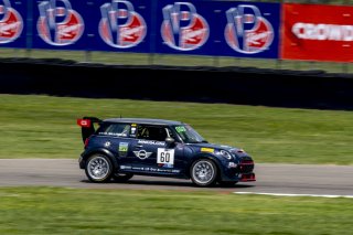#60 Mini Cooper JCW Pro TC of Clay Williams, MINI JCW Team, TC America, TC, SRO America, New Orleans Motorsports Park, New Orleans, LA, May 2022.
 | Brian Cleary/SRO