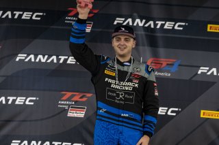 #1 BMW M2 CS (Cup) of Jacob Ruud, Fast Track Racing, TC America, TCX, SRO America, New Orleans Motorsports Park, New Orleans, LA, May 2022 | Brian Cleary/SRO