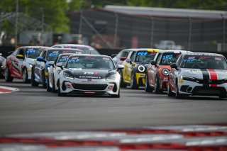 #22 Subaru BRZ of Devin Anderson, TechSport Racing, TC America, TCA, #16 Honda Civic Si of Carter Fartuch, Skip Barber Racing School, SRO NOLA, May 2022
 | Fred Hardy II/SRO