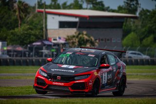 SRO America, New Orleans Motorsports Park, New Orleans, LA, May 2022.#9 Honda Civic Type-R, of Kevin Boehm, Skip Barber Racing, TC America, TC
 | SRO Motorsports Group