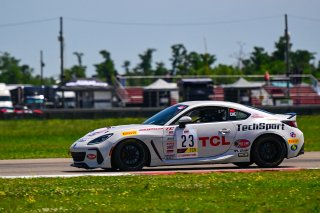 #23 Subaru BRZ  of TechSport Racing, driven by Shaoyi Che, TCA SRO America, NOLA Motorsport Park, Avondale, New Orlean, April 2023
 | &copy;Copyright: Frederick Hardy II 2023

All rights reserved. No Usage Without Permission