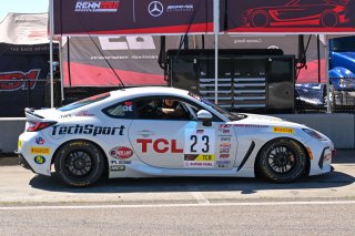 #23 Subaru BRZ  of TechSport Racing, driven by Shaoyi Che, TCA SRO America, NOLA Motorsport Park, Avondale, New Orlean, April 2023
 | ©Copyright: Frederick Hardy II 2023

All rights reserved. No Usage Without Permission