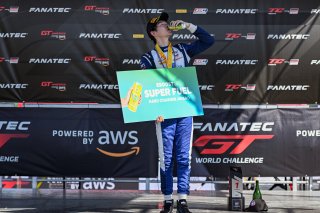 #73 Honda Civic Type-R TCX of LA Honda World Racing, driven by Kyle Loh, receives the EBOOST Hard Charger Award SRO America, NOLA Motorsport Park, Avondale, New Orlean, April 2023
 | &copy;Copyright: Frederick Hardy II 2023

All rights reserved. No Usage Without Permission