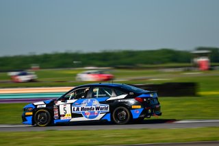 #5 Honda Civic Si FE1 of LA Honda World Racing, driven by Spencer Bucknum, TCA SRO America, NOLA Motorsport Park, Avondale, New Orlean, April 2023
 | &copy;Copyright: Frederick Hardy II 2023

All rights reserved. No Usage Without Permission