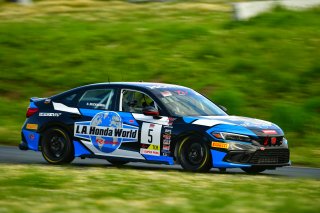 #5 Honda Civic Si FE1 of LA Honda World Racing, driven by Spencer Bucknum, TCA SRO America, Sonoma Raceway, Sonoma California, April 2023
 | &copy;Copyright: Frederick Hardy II 2023

All rights reserved. No Usage Without Permission