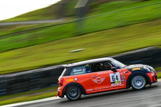 #64 Mini JCW (2019 - ) of MINI JCW Team, driven by Alain Lauziere, TCA SRO America, Sonoma Raceway, Sonoma California, April 2023
 | &copy;Copyright: Frederick Hardy II 2023

All rights reserved. No Usage Without Permission