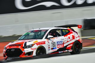 #780 Hyundai Veloster N DCT TC (2021 - ) of GenRacer, driven by Sally McNulty, TC SRO America, Sonoma Raceway, Sonoma California, April 2023
 | &copy;Copyright: Frederick Hardy II 2023

All rights reserved. No Usage Without Permission