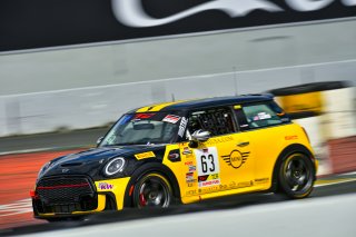 #63 Mini JCW (2019 - ) of MINI JCW Team, driven by Landon Lewis, TCA SRO America, Sonoma Raceway, Sonoma California, April 2023
 | &copy;Copyright: Frederick Hardy II 2023

All rights reserved. No Usage Without Permission