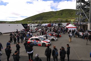 #73 Honda Civic Type-R TCX of LA Honda World Racing, driven by Kyle Loh, #22 Subaru BRZ  of TechSport Racing, driven by Devin Anderson, #44 BMW M2 CS (Cup) of Rooster Hall Racing, driven by Colin Garrett, TCX SRO America, Sonoma Raceway, Sonoma California | &copy;Copyright: Frederick Hardy II 2023

All rights reserved. No Usage Without Permission