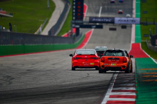 #64 Mini JCW (2019 - ) of MINI JCW Team, driven by Alain Lauziere, TCA SRO America, Circuit of the Americas, Austin, Texas, May 2023
 | &copy;Copyright: Frederick Hardy II / SRO 2023/  

All rights reserved. No Usage Without Permission