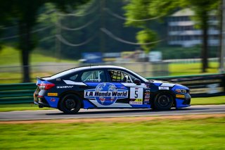 #5 Honda Civic Si FE1 of LA Honda World Racing, driven by Spencer Bucknum, TCA SRO America, Virginia International Raceway, Alton, Virginia, June 2023
 | ©Copyright: Frederick Hardy II / SRO 2023/  

All rights reserved. No Usage Without Permission
