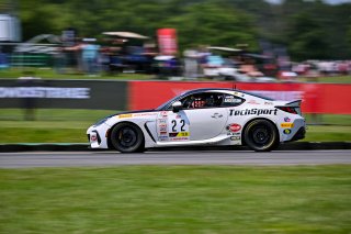#22 Subaru BRZ  of TechSport Racing, driven by Devin Anderson SRO America, Virginia International Raceway, Alton, Virginia, June 2023
 | &copy;Copyright: Frederick Hardy II / SRO 2023/  

All rights reserved. No Usage Without Permission