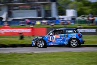#62 Mini JCW (2019 - ) of MINI JCW Team, driven by P.J. Groenke, TCA SRO America, Virginia International Raceway, Alton, Virginia, June 2023
 | &copy;Copyright: Frederick Hardy II / SRO 2023/  

All rights reserved. No Usage Without Permission