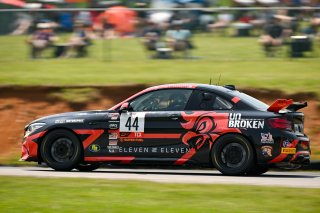 #44 BMW M2 CS (Cup) of Rooster Hall Racing, driven by Colin Garrett, TCX SRO America, Virginia International Raceway, Alton, Virginia, June 2023
 | &copy;Copyright: Frederick Hardy II / SRO 2023/  

All rights reserved. No Usage Without Permission