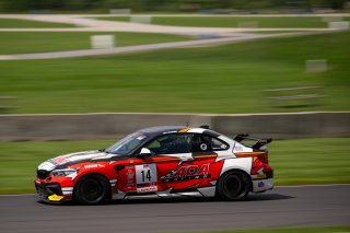 #14 BMW M2 CS (Cup) of AOA Racing, driven by Kenny Schmied, TCX Road America, Aug. 17-20 2023 SRO
 | &copy;Copyright: Frederick Hardy II 2023

All rights reserved. No Usage Without Permission
