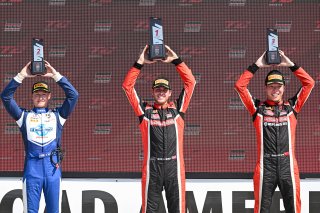 #22 Subaru BRZ  of TechSport Racing, driven by Devin Anderson, TCA, #23 Subaru BRZ  of TechSport Racing, driven by Shaoyi Che, #5 Honda Civic Si FE1 of LA Honda World Racing, driven by Spencer Bucknum, TCA Road America, Aug. 17-20 2023 SRO
 | &copy;Copyright: Frederick Hardy II 2023

All rights reserved. No Usage Without Permission