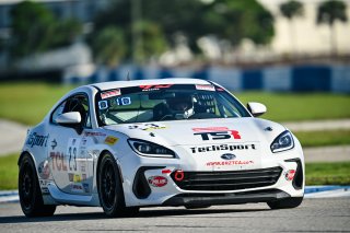 #23 Subaru BRZ  of TechSport Racing, driven by Shaoyi Che, TCA Florida, SRO America, Sebring, Sebring International Raceway, September 2023
 | &copy;Copyright: Frederick Hardy II / SRO 2023/  

All rights reserved. No Usage Without Permission