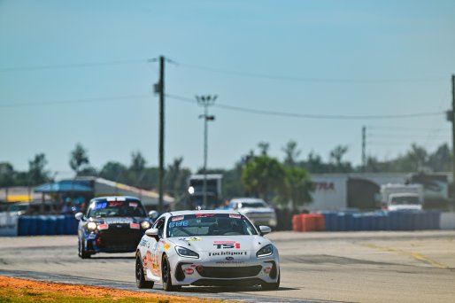 #23 Subaru BRZ  of TechSport Racing, driven by Shaoyi Che, TCA Florida, SRO America, Sebring, Sebring International Raceway, September 2023
 | &copy;Copyright: Frederick Hardy II / SRO 2023/  

All rights reserved. No Usage Without Permission