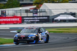#5 Honda Civic Si FE1 of LA Honda World Racing, driven by Spencer Bucknum, TCA Indiana, Indianapolis, Indianapolis Motor Speedway, Oct. 2023, SRO America
 | &copy;Copyright: Frederick Hardy II / SRO 2023/  

All rights reserved. No Usage Without Permission