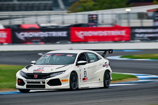 #93 Honda Civic Type-R TCX of Ian Lacy Racing, driven by Christopher DeFreitas, TCX Indiana, Indianapolis, Indianapolis Motor Speedway, Oct. 2023, SRO America
 | ©Copyright: Frederick Hardy II / SRO 2023/  

All rights reserved. No Usage Without Permission