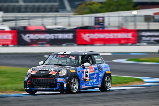 #62 Mini JCW (2019 - ) of MINI JCW Team, driven by P.J. Groenke, TCA Indiana, Indianapolis, Indianapolis Motor Speedway, Oct. 2023, SRO America
 | &copy;Copyright: Frederick Hardy II / SRO 2023/  

All rights reserved. No Usage Without Permission