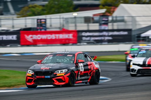 #44 BMW M2 CS (Cup) of Rooster Hall Racing, driven by Colin Garrett, TCX Indiana, Indianapolis, Indianapolis Motor Speedway, Oct. 2023, SRO America
 | &copy;Copyright: Frederick Hardy II / SRO 2023/  

All rights reserved. No Usage Without Permission