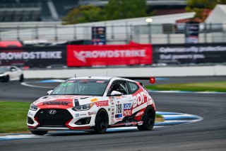 #780 Hyundai Veloster N DCT TC (2021 - ) of GenRacer, driven by Sally McNulty, TC Indiana, Indianapolis, Indianapolis Motor Speedway, Oct. 2023, SRO America
 | &copy;Copyright: Frederick Hardy II / SRO 2023/  

All rights reserved. No Usage Without Permission
