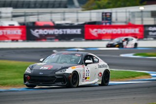#22 Subaru BRZ  of TechSport Racing, driven by Devin Anderson, TCA Indiana, Indianapolis, Indianapolis Motor Speedway, Oct. 2023, SRO America
 | &copy;Copyright: Frederick Hardy II / SRO 2023/  

All rights reserved. No Usage Without Permission
