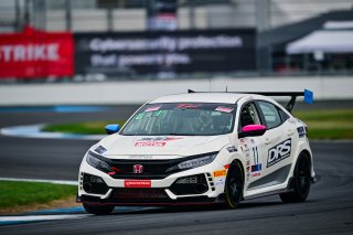 #11 Honda Civic Type-R (2017 - ) of DRS, Kris Valdez driven by, TC Indiana, Indianapolis, Indianapolis Motor Speedway, Oct. 2023, SRO America
 | &copy;Copyright: Frederick Hardy II / SRO 2023/  

All rights reserved. No Usage Without Permission