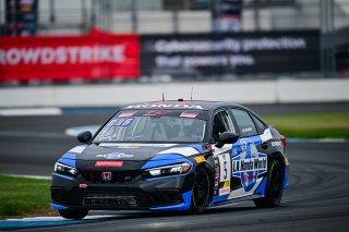 #5 Honda Civic Si FE1 of LA Honda World Racing, driven by Spencer Bucknum, TCA Indiana, Indianapolis, Indianapolis Motor Speedway, Oct. 2023, SRO America
 | &copy;Copyright: Frederick Hardy II / SRO 2023/  

All rights reserved. No Usage Without Permission