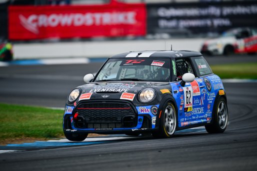 #62 Mini JCW (2019 - ) of MINI JCW Team, driven by P.J. Groenke, TCA Indiana, Indianapolis, Indianapolis Motor Speedway, Oct. 2023, SRO America
 | &copy;Copyright: Frederick Hardy II / SRO 2023/  

All rights reserved. No Usage Without Permission