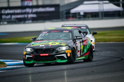 #21 BMW M2 CS (Cup) of Fast Track Racing, driven by Adam Gleason, TCX Indiana, Indianapolis, Indianapolis Motor Speedway, Oct. 2023, SRO America
 | &copy;Copyright: Frederick Hardy II / SRO 2023/  

All rights reserved. No Usage Without Permission