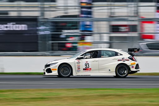 #93 Honda Civic Type-R TCX of Ian Lacy Racing, driven by Christopher DeFreitas, TCX Indiana, Indianapolis, Indianapolis Motor Speedway, Oct. 2023, SRO America
 | ©Copyright: Frederick Hardy II / SRO 2023/  

All rights reserved. No Usage Without Permission