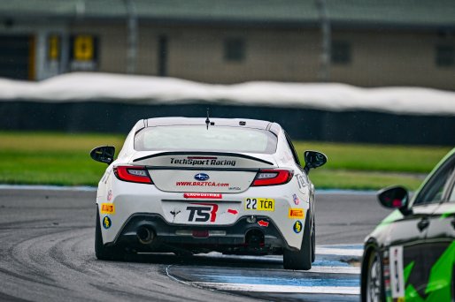 #22 Subaru BRZ  of TechSport Racing, driven by Devin Anderson, TCA Indiana, Indianapolis, Indianapolis Motor Speedway, Oct. 2023, SRO America
 | &copy;Copyright: Frederick Hardy II / SRO 2023/  

All rights reserved. No Usage Without Permission