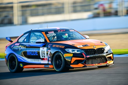 #09 BMW M2 CS (Cup) of Fast Track Racing, driven by Maddie Aust, TCX Indiana, Indianapolis, Indianapolis Motor Speedway, Oct. 2023, SRO America
 | &copy;Copyright: Frederick Hardy II / SRO 2023/  

All rights reserved. No Usage Without Permission