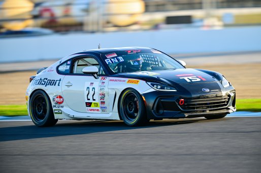 #22 Subaru BRZ  of TechSport Racing, driven by Devin Anderson, TCA Indiana, Indianapolis, Indianapolis Motor Speedway, Oct. 2023, SRO America
 | &copy;Copyright: Frederick Hardy II / SRO 2023/  

All rights reserved. No Usage Without Permission