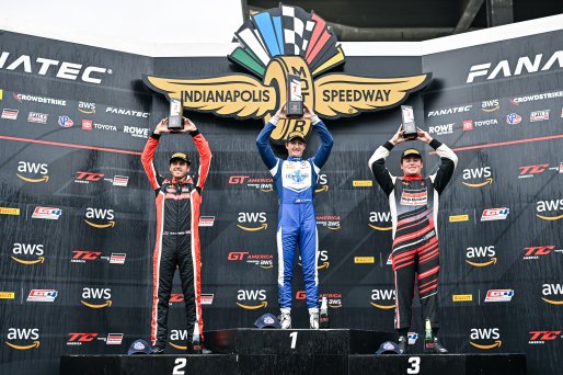 #22 Subaru BRZ  of TechSport Racing, driven by Devin Anderson, TCA, #5 Honda Civic Si FE1 of LA Honda World Racing, driven by Spencer Bucknum, #77 Honda Civic Si FE1 of Skip Barber Racing School, driven by William Lambros, TCA Indiana, Indianapolis, India | &copy;Copyright: Frederick Hardy II / SRO 2023/  

All rights reserved. No Usage Without Permission
