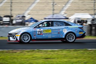 #76 Hyundai Elantra N1 TC EVO of PJ Groenke, Ricca Autosport, TC America Powered by Skip Barber Racing School, Sonoma Raceway, Sonoma, CA, March 28-30, 2025.
 | SRO Motorsports Group