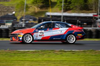 #75 Hyundai Elantra N1 TC EVO of Antonio Abrom, Ricca Autosport, TC America Powered by Skip Barber Racing School, Sonoma Raceway, Sonoma, CA, March 28-30, 2025.
 | SRO Motorsports Group