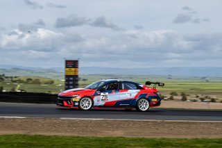 #75 Hyundai Elantra N1 TC EVO of Antonio Abrom, Ricca Autosport, TC America Powered by Skip Barber Racing School, Sonoma Raceway, Sonoma, CA, March 28-30, 2025.
 | SRO Motorsports Group