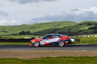 #77 Hyundai Elantra N1 TC EVO of CJ Sepulveda, Ricca Autosport, TC America Powered by Skip Barber Racing School, Sonoma Raceway, Sonoma, CA, March 28-30, 2025.
 | SRO Motorsports Group