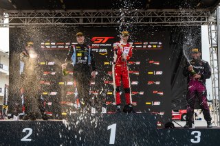 Podium at TC America Powered by Skip Barber Racing School, SRO America, Circuit of the Americas, Austin, TX, April 25-27, 2025.
 | SRO Motorsports Group