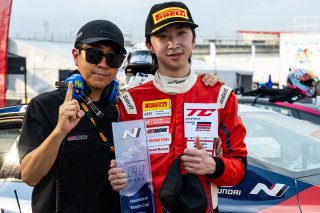 #74 Hyundai Elantra N1 TC EVO of Gyumin Kim, Ricca Autosport, TC America Powered by Skip Barber Racing School, Circuit of the Americas, Austin, TX, April 25-27, 2025.
 | SRO Motorsports Group