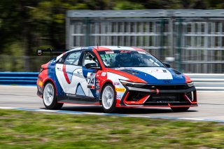 #74 Hyundai Elantra N1 TC EVO of CJ Sepulveda, Ricca Autosport, TC America Powered by Skip Barber Racing School, Sebring International Raceway, Sebring, FL, May 15-18, 2025.
 | Jason Doudt / SRO Motorsports Group