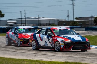 #74 Hyundai Elantra N1 TC EVO of CJ Sepulveda, Ricca Autosport, TC America Powered by Skip Barber Racing School, Sebring International Raceway, Sebring, FL, May 15-18, 2025.
 | SRO Motorsports Group