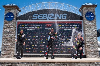 Podium at TC America Powered by Skip Barber Racing School, Sebring International Raceway, Sebring, FL, May 15-18, 2025.
 | SRO Motorsports Group