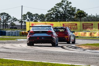 #74 Hyundai Elantra N1 TC EVO of CJ Sepulveda, Ricca Autosport, TC America Powered by Skip Barber Racing School, Sebring International Raceway, Sebring, FL, May 15-18, 2025.
 | SRO Motorsports Group