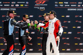 Podium at TC America Powered by Skip Barber Racing School, SRO America, Sebring International Raceway, Sebring, FL, May 15-18, 2025.
 | SRO Motorsports Group