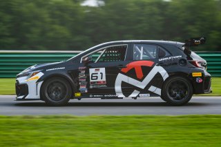 #61 Toyota GR Corolla TC of James Kilmas, Skip Barber Racing, TC America Powered by Skip Barber Racing School, Virginia International Raceway, Alton, VA, July 17-20, 2025.
 | Jason Doudt / SRO Motorsports Group